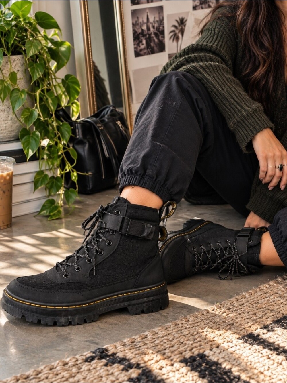 Dr Martens Combs Tech Mk.02 Canvas Combat Moto Boots